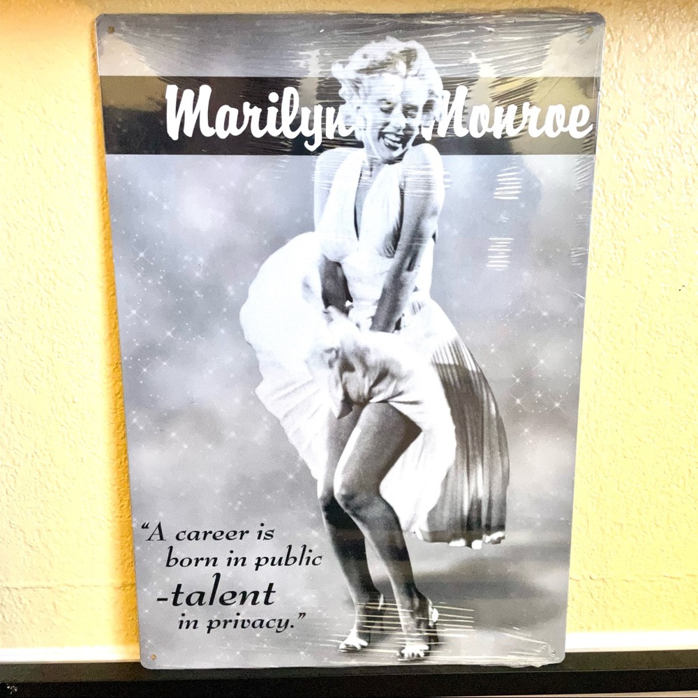 NEW Heavy Duty Steel Marilyn Monroe Sign